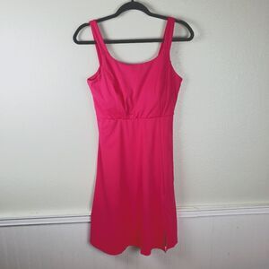 Lularoe Women's Bright Pink Activewear Athletic Scuba Dress With Shorts SZ Sm
